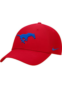 Nike SMU Mustangs Club Cap Ripstop Adjustable Hat - Red