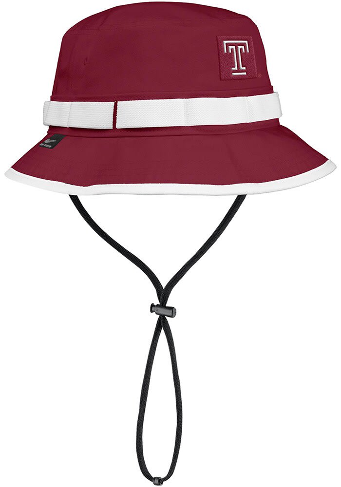 Nike Temple Owls CRIMSON Apex Boonie Bucket Hat - 198603086