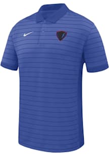 Nike DePaul Blue Demons Mens Blue Primary Team Logo Victory Short Sleeve Polo