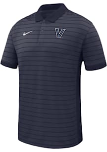Nike Villanova Wildcats Mens Navy Blue Primary Team Logo Victory Short Sleeve Polo