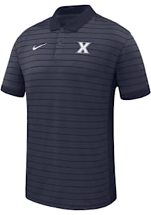 Nike Xavier Musketeers Mens Navy Blue Primary Team Logo Victory Short Sleeve Polo