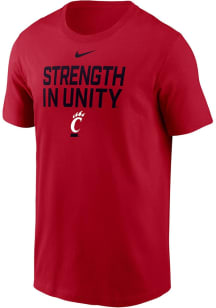 Cincinnati Bearcats Red Nike Slogan Dri-FIT Short Sleeve T Shirt