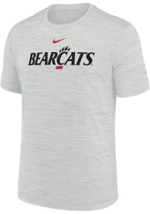 Cincinnati Bearcats Grey Nike Flat Name Mascot Velocity Lgnd Short Sleeve T Shirt