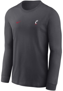 Mens Cincinnati Bearcats Charcoal Nike Primary Team Logo Legend Long Sleeve T-Shirt