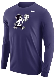 Mens K-State Wildcats Purple Nike Varsity Willie Volleyball Tee