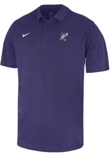 Mens K-State Wildcats Purple Nike Varsity Willie Volleyball Short Sleeve Polo Shirt