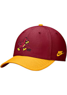 Nike Iowa State Cyclones Mens Crimson Rise Structured Swoosh Flex (colorblock) Flex Hat