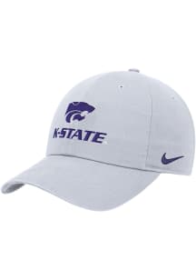 Nike White K-State Wildcats CLUB CAP Adjustable Hat