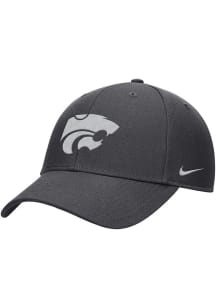 Nike Charcoal K-State Wildcats Club Cap - Ripstop Adjustable Hat