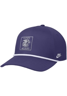 Nike Purple K-State Wildcats Rise Pinch Panel ADJ Adjustable Hat