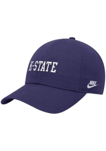 Nike Purple K-State Wildcats Club Cap Unstructured ADJ (team wordmark) Adjustable Hat
