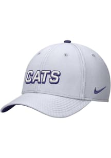 K-State Wildcats Nike Rise Structured Swoosh Flex Flex Hat - White
