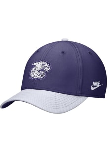 K-State Wildcats Nike Rise Structured Swoosh Flex (colorblock) Flex Hat - Purple