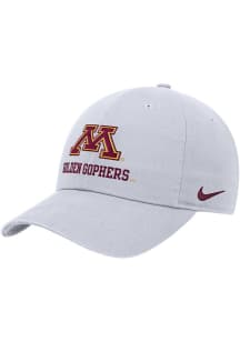 Nike White Minnesota Golden Gophers CLUB CAP Adjustable Hat