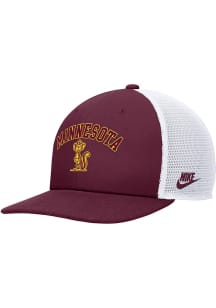 Minnesota Golden Gophers Nike Pro Flat Brim Mesh Snapback Mens Snapback - Maroon