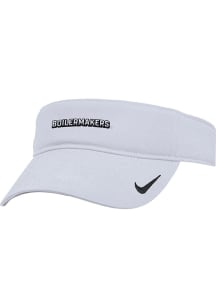 Purdue Boilermakers Nike Ace Visor - Authentic Mens Adjustable Visor - White