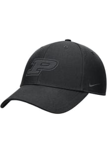 Nike Black Purdue Boilermakers Club Cap - Ripstop Adjustable Hat