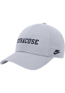 Nike Syracuse Orange Club Cap Unstructured ADJ (team wordmark) Adjustable Hat - White