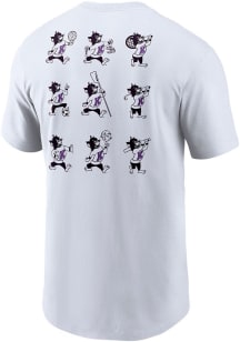 K-State Wildcats White Nike Varsity Willie 2 Hit Short Sleeve T Shirt