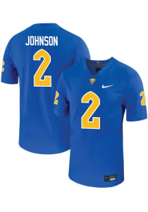 Kenneth Johnson  Mens Blue Pitt Panthers Football Name And Number Football Jersey