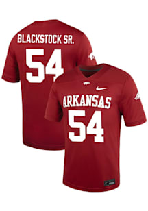 Keyshawn Blackstock Sr  Nike Arkansas Razorbacks Cardinal NIL Game Name And Number Football Jersey