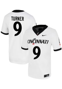 Aaron Turner  Nike Cincinnati Bearcats White VIRTUAL NIL Game Name And Number Football Jersey