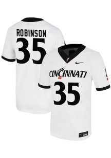 Drew Robinson  Nike Cincinnati Bearcats White VIRTUAL NIL Game Name And Number Football Jersey