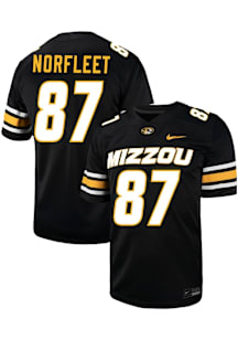 Brett Norfleet  Nike Missouri Tigers Black NIL Game Name And Number Football Jersey