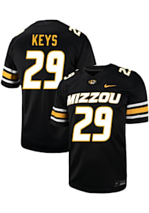 Cameron Keys  Nike Missouri Tigers Black NIL Game Name And Number Football Jersey