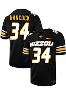 Jackson Hancock  Nike Missouri Tigers Black NIL Game Name And Number Football Jersey