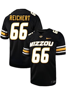 Logan Reichert  Nike Missouri Tigers Black NIL Game Name And Number Football Jersey