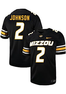 Marquis Johnson  Nike Missouri Tigers Black NIL Game Name And Number Football Jersey