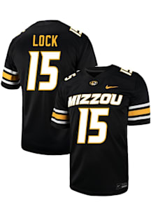 Tommy Lock  Nike Missouri Tigers Black NIL Game Name And Number Football Jersey