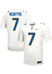 Javon Mcintyre Nike Mens White Pitt Panthers NIL Game Name And Number Football Jersey