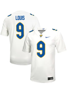 Kyle Louis Nike Mens White Pitt Panthers NIL Game Name And Number Football Jersey