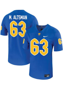 Matt Altsman  Mens Blue Pitt Panthers NIL Game Name And Number Football Jersey