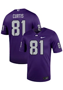 Chase Curtis  Nike TCU Horned Frogs Purple NIL Game Name And Number Football Jersey