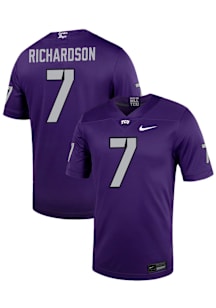 John "JP" Richardson  Nike TCU Horned Frogs Purple NIL Game Name And Number Football Jersey