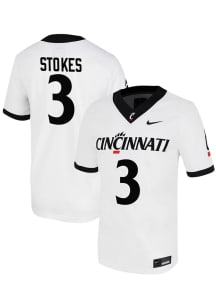 Kye Stokes  Nike Cincinnati Bearcats White NIL Game Football Jersey