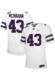 Kaden McMahan Nike Mens White K-State Wildcats NIL Game Football Jersey