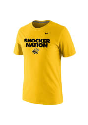 Nike Wichita State Shockers Gold Nation Short Sleeve T Shirt