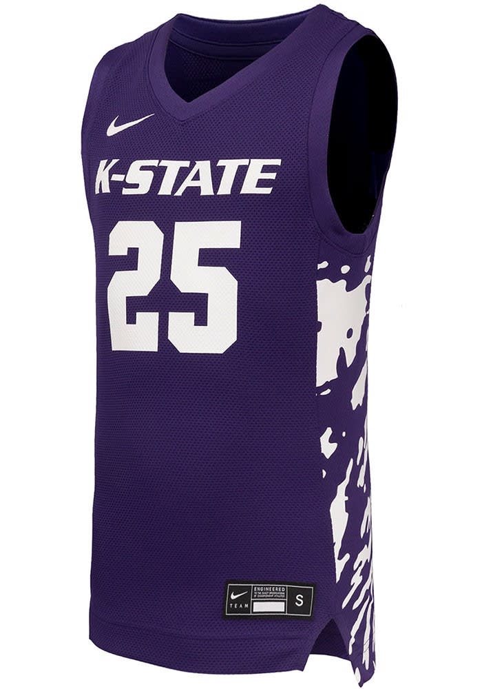 Nike Youth PURPLE K-State Wildcats Replica Basketball Jersey