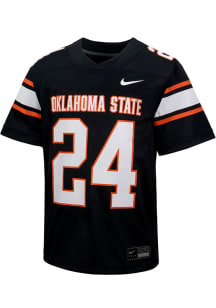 Nike Oklahoma State Cowboys Youth Black Replica No 24 Football Jersey