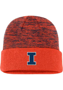 Illinois Fighting Illini Nike C12359 - NK SPACE DIE BEANIE Mens Knit Hat - Orange