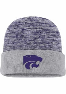 Nike K-State Wildcats Grey C12359 - NK SPACE DIE BEANIE Mens Knit Hat