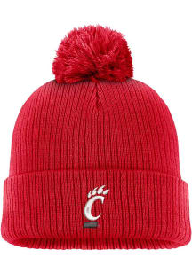 Cincinnati Bearcats Nike C12932 - NK PEAK BEANIE POM Mens Knit Hat - Red