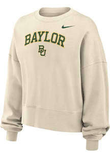 Nike Baylor Bears Womens Natural Phoenix Crew Sweatshirt