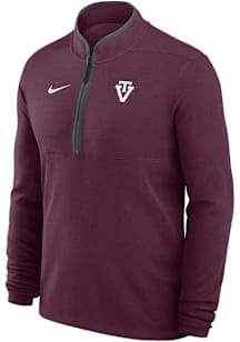 Nike Virginia Tech Hokies Mens Maroon Vault Victory Long Sleeve Qtr Zip Pullover