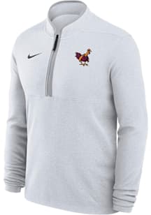 Nike Virginia Tech Hokies Mens White Victory Long Sleeve Qtr Zip Pullover