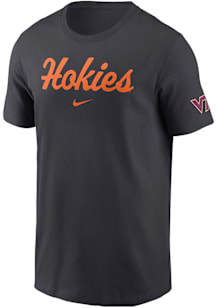 Nike Virginia Tech Hokies Anthracite Core Short Sleeve T Shirt